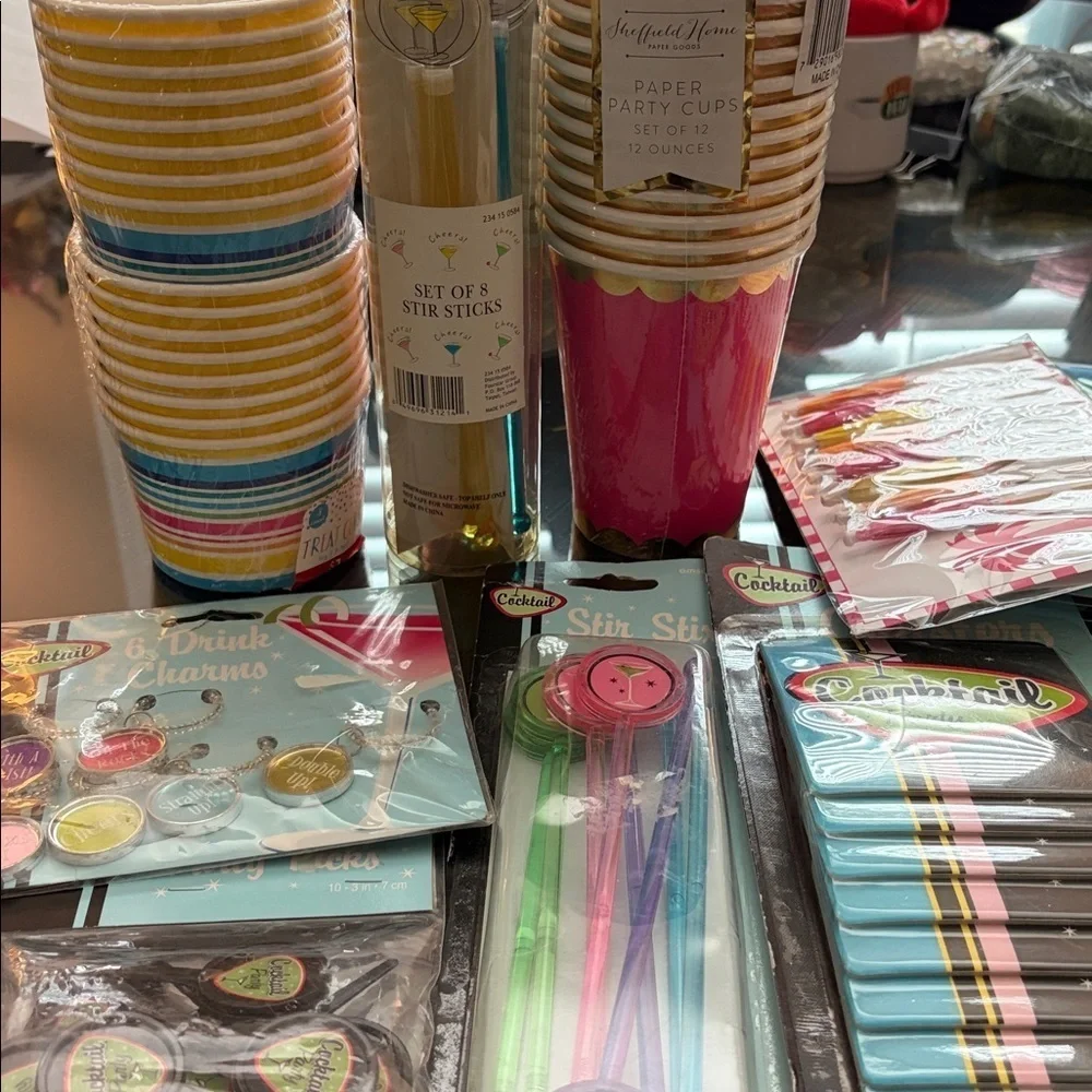 Adult party supply bundle - 202 pieces- colorful and Fun.